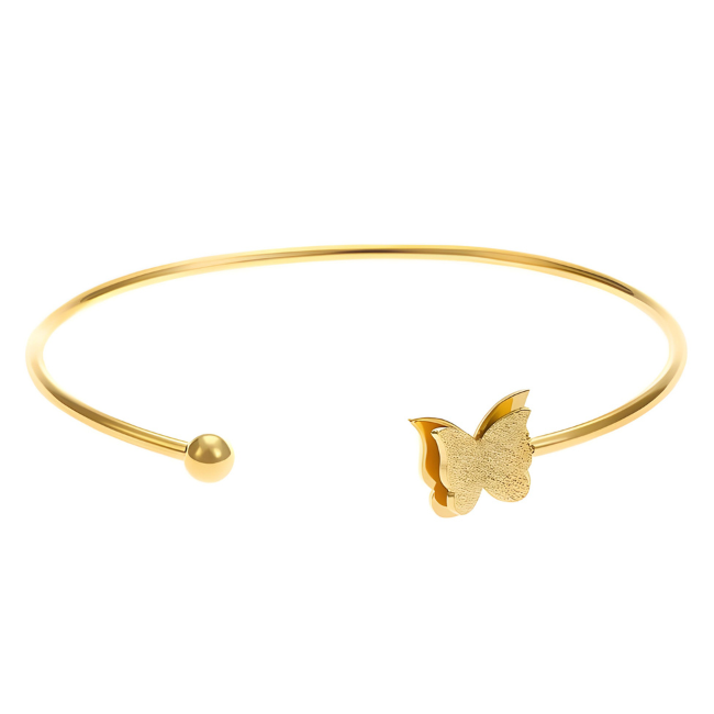 B-01 Double Butterfly Adjustable Bracelet