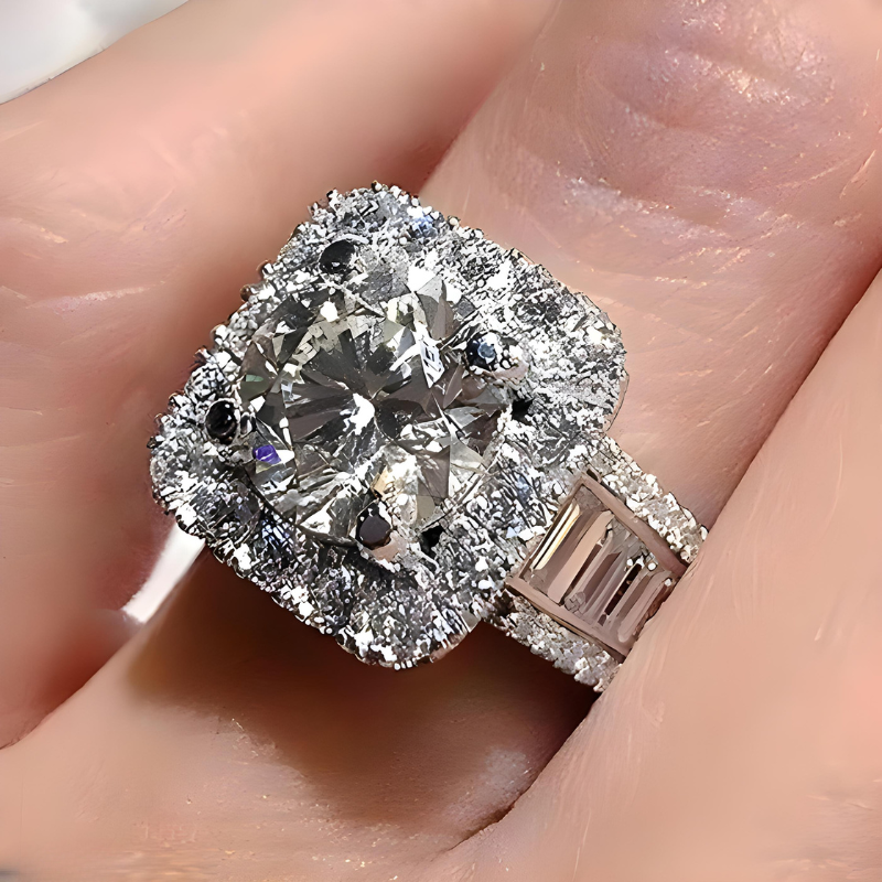 R-02 Cubic Diamond Zirconia Ring For Women